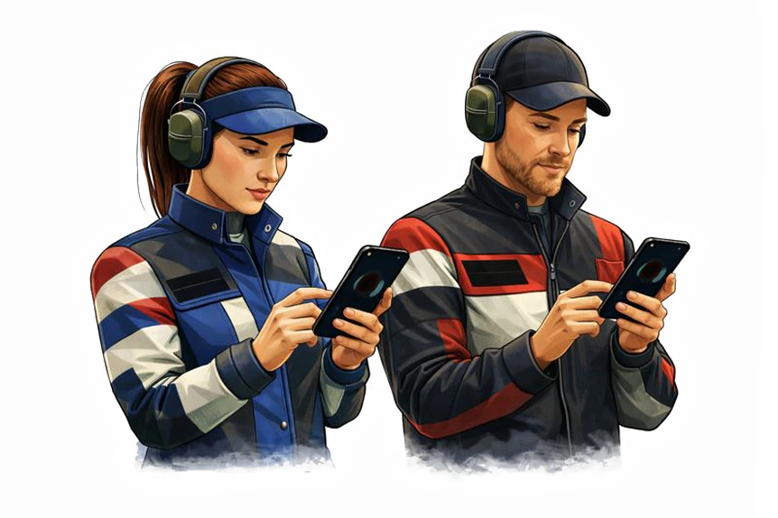 Ampumapäiväkirja käytössä radalla